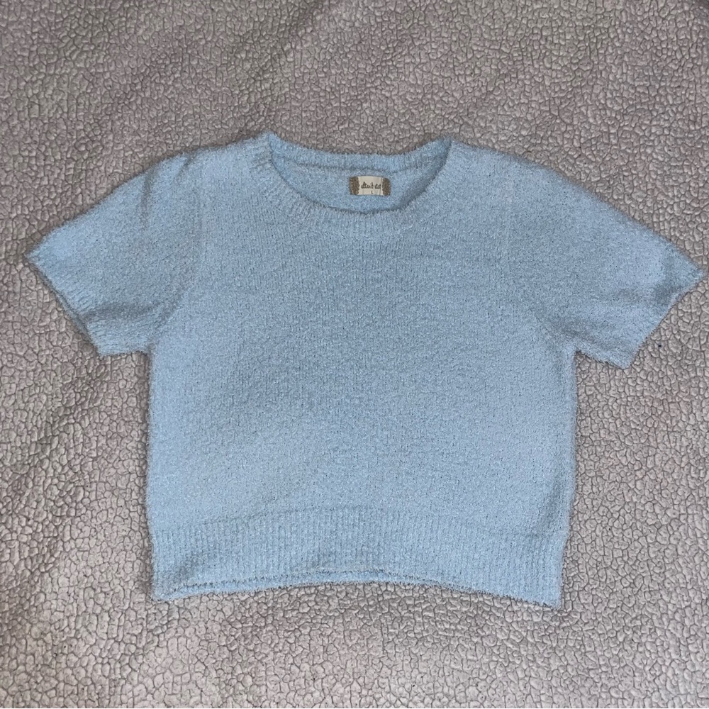 Fuzzy crop top